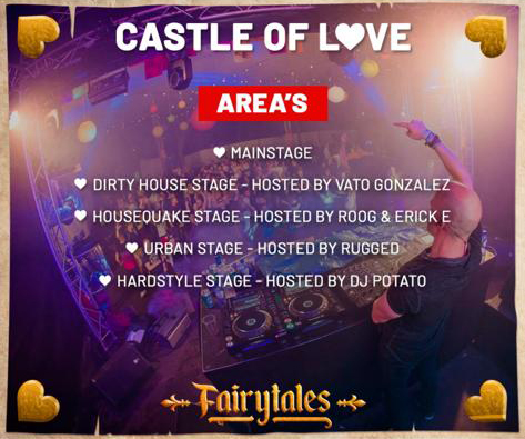 Castle of Love 2019 - area's